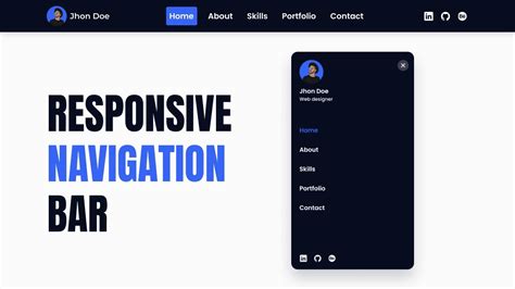 menu responsive codepen|How to Build a Responsive Navigation Bar with a .